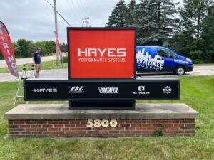Hayes Performance Systems monument sign