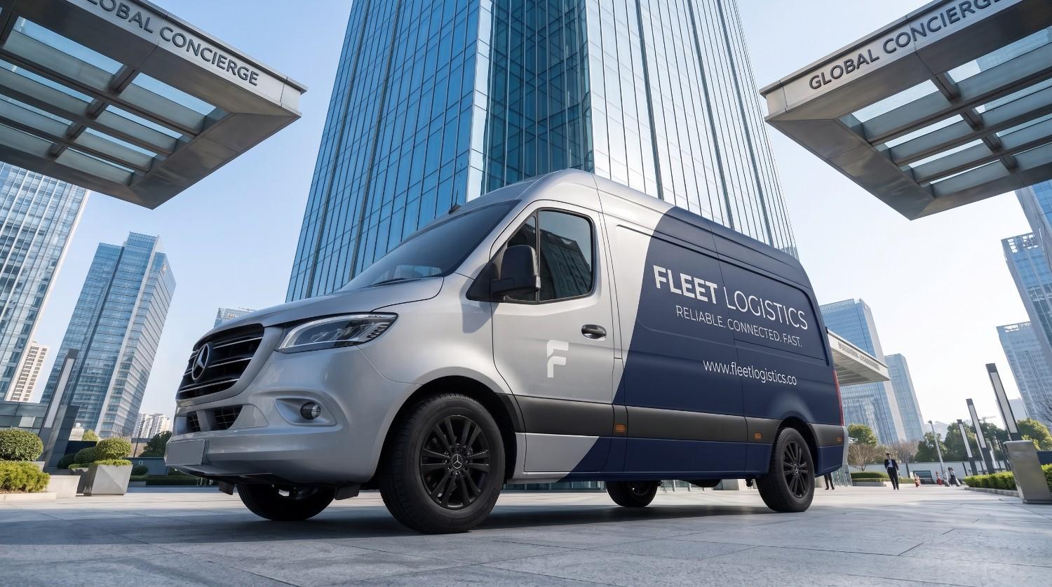 Fleet Wrap Programs: Budgeting, Scheduling, and Rolling Out Multiple Vehicles mercedes benz sprinter fleet logistics van city plaza